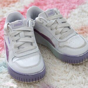 White Puma Girls Little Kid Carina Street Sneaker